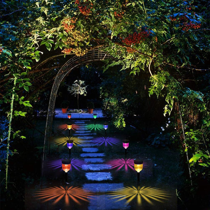 Solar Pathway Lights with Color Changing Waterproof IP65