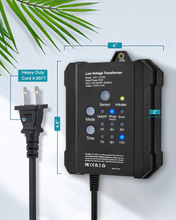 Load image into Gallery viewer, 65W Outdoor Low Voltage Transformer with Timer and Photocell Sensor - SMY Lighting