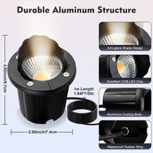 Load image into Gallery viewer, SMY Lighting 12W Landscape LED In Ground Lights Outdoor Warm White