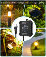 Load image into Gallery viewer, 65W Outdoor Low Voltage Transformer with Timer and Photocell Sensor - SMY Lighting