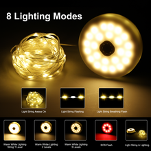 Load image into Gallery viewer, SMY Lighting 4 in 1 Solar Camping String Lights - SMY Lighting