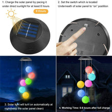 Load image into Gallery viewer, Solar Wind Chimes Crystal Ball Color Changing - SMY Lighting