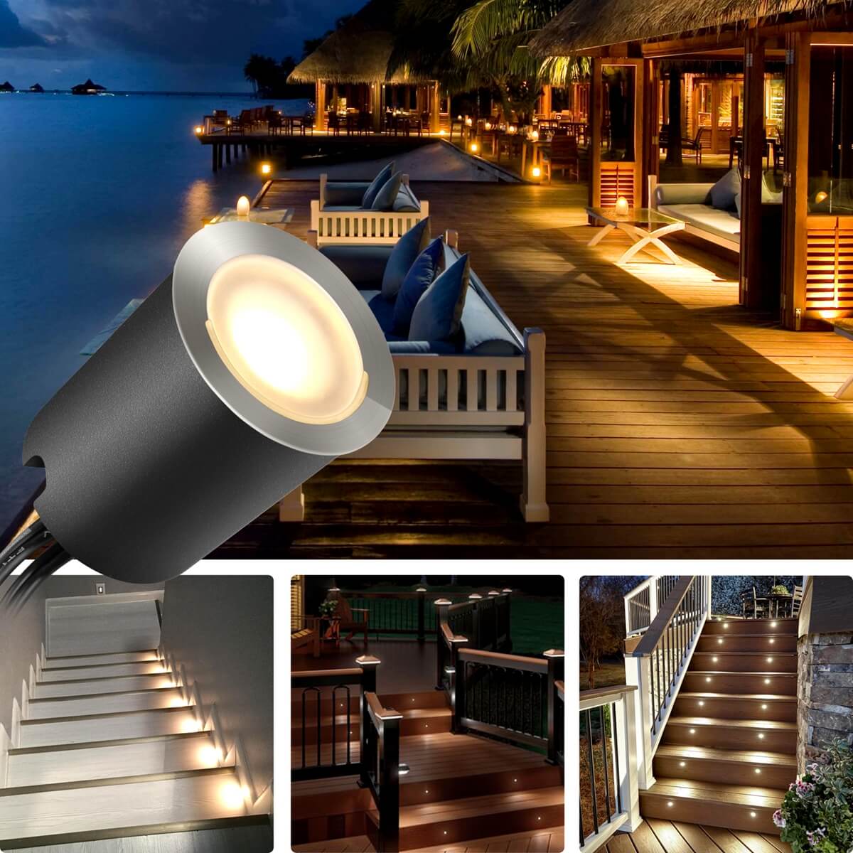 LED deck lights 10pack SMY Lighting