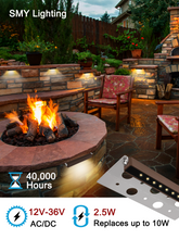 Load image into Gallery viewer, LED Hardscape Lighting 7 Inch 2.5W Warm White 8Pack - SMY Lighting
