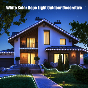 Solar Rope Lights White color 72FT 200 LED - SMY Lighting