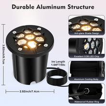 Load image into Gallery viewer, SMY Lighting 12W Landscape LED In Ground Lights Outdoor Warm White
