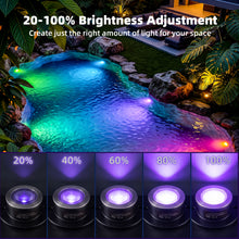 Load image into Gallery viewer, RGBWW Underwater Fountain Lights 8Head
