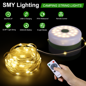 SMY Lighting 3 in 1 Camping String Light