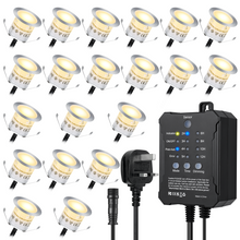 Load image into Gallery viewer, SMY Lighting Dimmable LED Deck Lights 20Pack with Timer and Photocell Sensor
