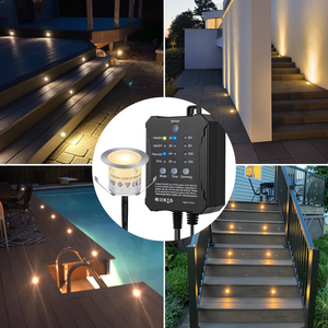 SMY Lighting Dimmable LED Deck Lights 20Pack with Timer and Photocell Sensor