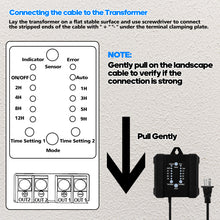 Load image into Gallery viewer, 100W Outdoor Low Voltage Transformer with Timer and Photocell Sensor - SMY Lighting
