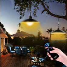 Load image into Gallery viewer, Double Head Solar Pendant Light Outdoor Indoor - SMY Lighting
