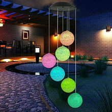 Load image into Gallery viewer, Solar Wind Chimes Crystal Ball Color Changing - SMY Lighting
