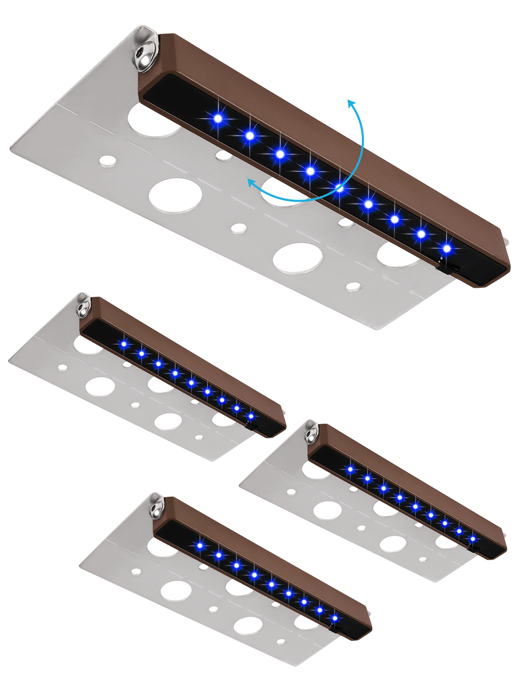 LED Hardscape Lighting 7 Inch 2.5W Blue Color Lighting 4Pack - SMY Lighting