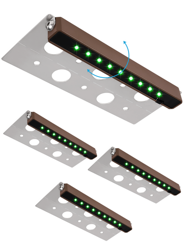 LED Hardscape Lighting 7 Inch 2.5W Green Color Lighting 4Pack - SMY Lighting