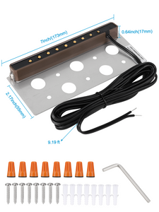 LED Hardscape Lighting 7 Inch 2.5W Warm White 4Pack - SMY Lighting